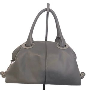 ZSpoke by Zac Posen leather bag with silver hardware